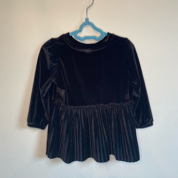 Black Velvet Dress - 6 to 12 Months - Picture 2 of 3